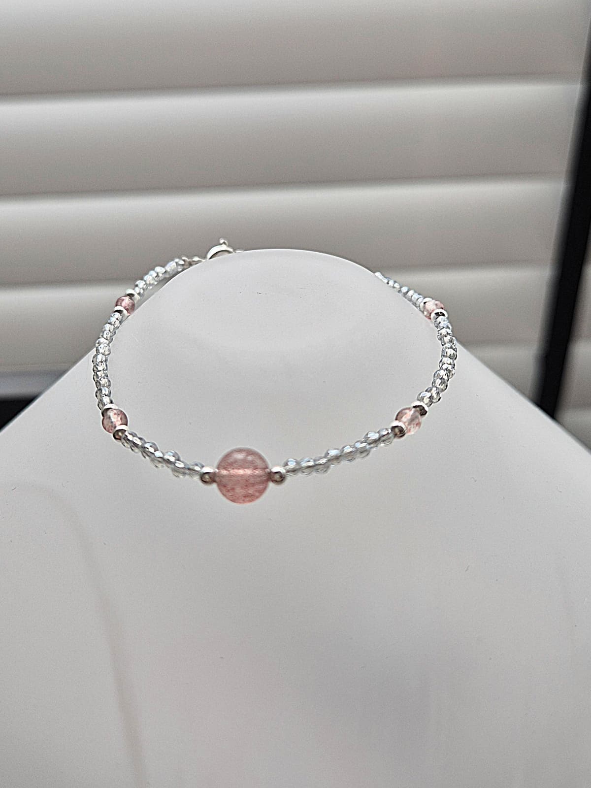 Lovely Bead Point Crystal Daily Bracelet - 이미지 7