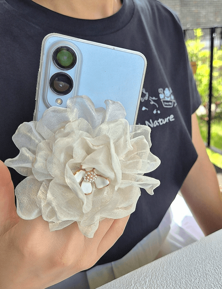Chiffon Big Flower MagSafe Grip Tok Smart Tok - 이미지 12