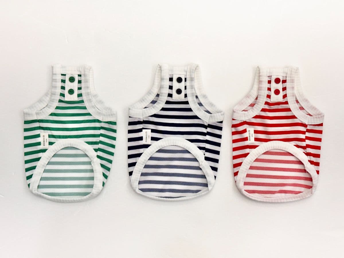 Jubico Good Day Mesh Style Sleeveless Dog Clothes - 이미지 3