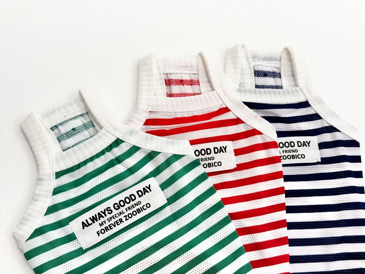 Jubico Good Day Mesh Style Sleeveless Dog Clothes - 이미지 5