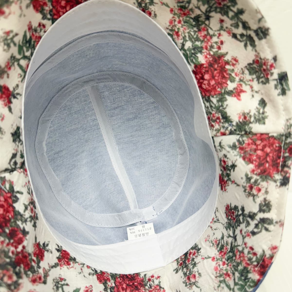 Floral Color Block Bucket Hat (Namdaedo Hat) Cotton Bucket Hat Women's Summer Casual - 이미지 4