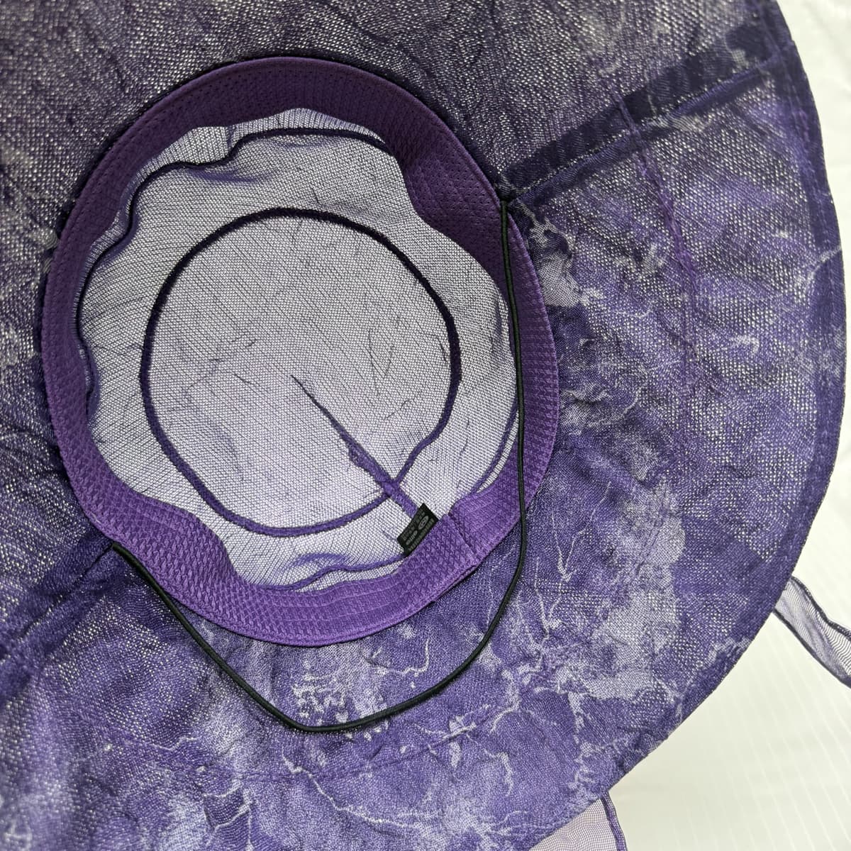 Mesh Marble (Namdaedo Hat) Hat Pattern Ribbon Wire Brim Bucket Hat Women's Summer - 이미지 3