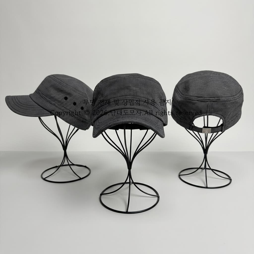 Four Seasons Plaid (Namdaedo Hat) Hat Unisex Military Cap Baseball Cap Casual - 이미지 2