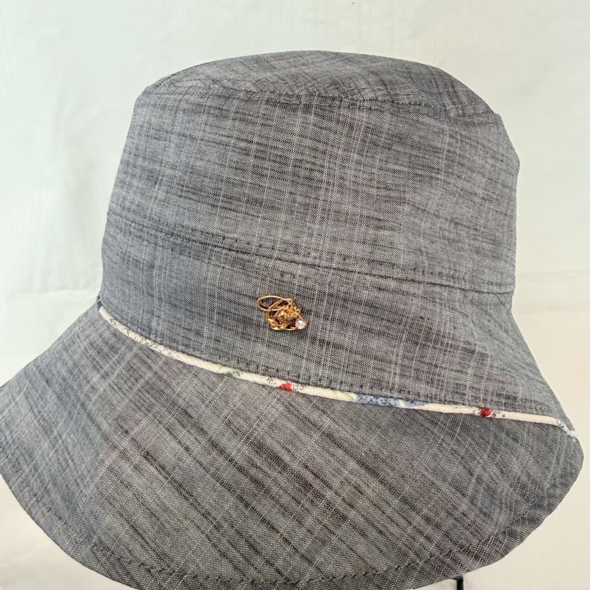 Flower-lined bucket hat (Namdaedo hat) Color-block adjustable strap bucket hat - 이미지 5