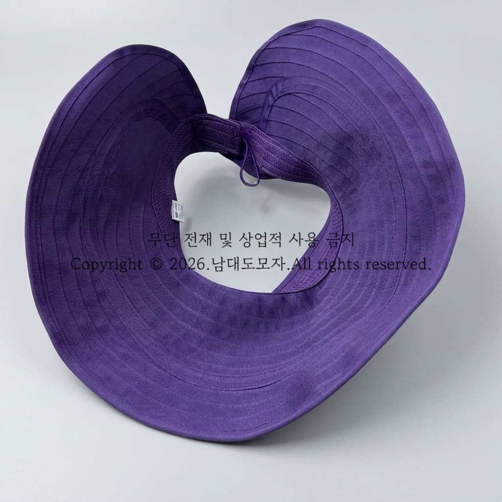 Wide-brimmed horse-shaped sun visor (Namdaedo hat) Dot pattern sun visor women's summer - 이미지 2