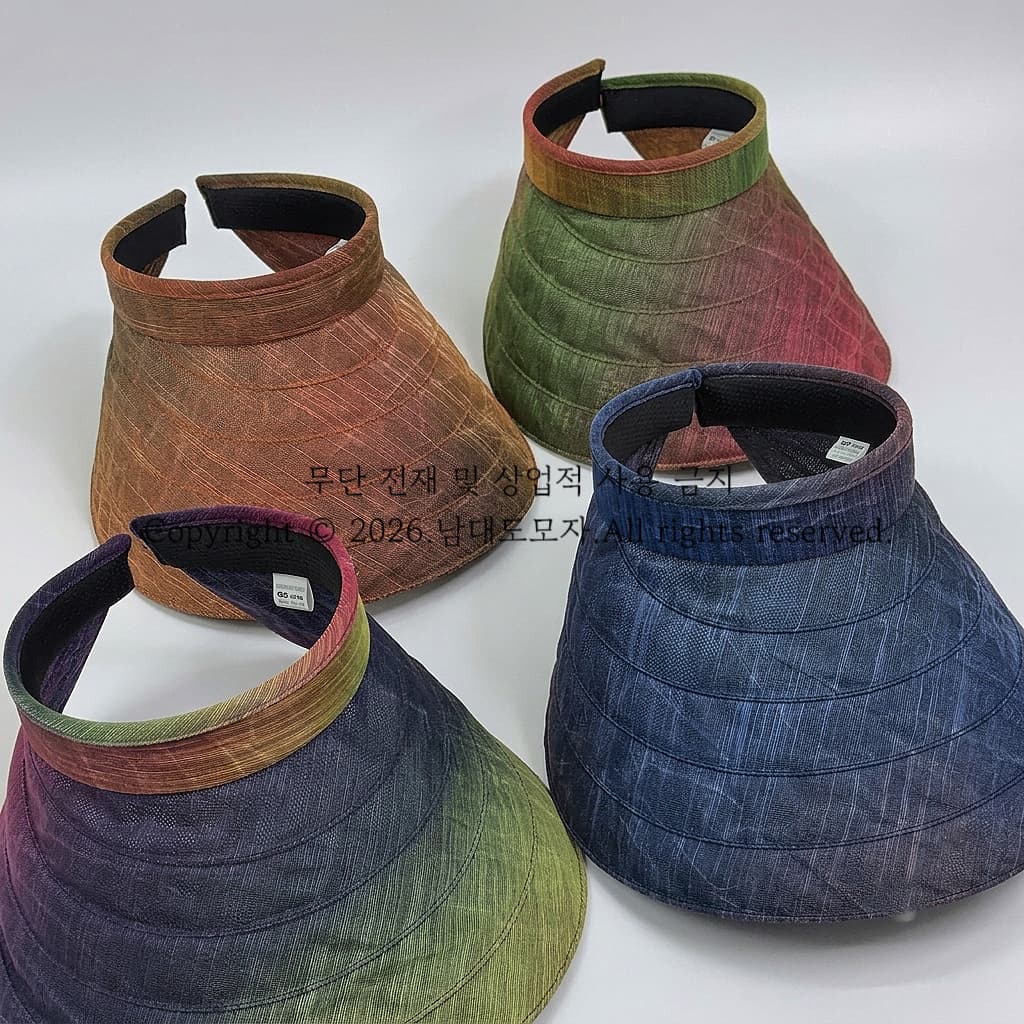 [Namdaedo Hat] Summer Hat Sun Visor Brimmed Hat UV Protection Gradient Linen-style Sun Visor - 이미지 4