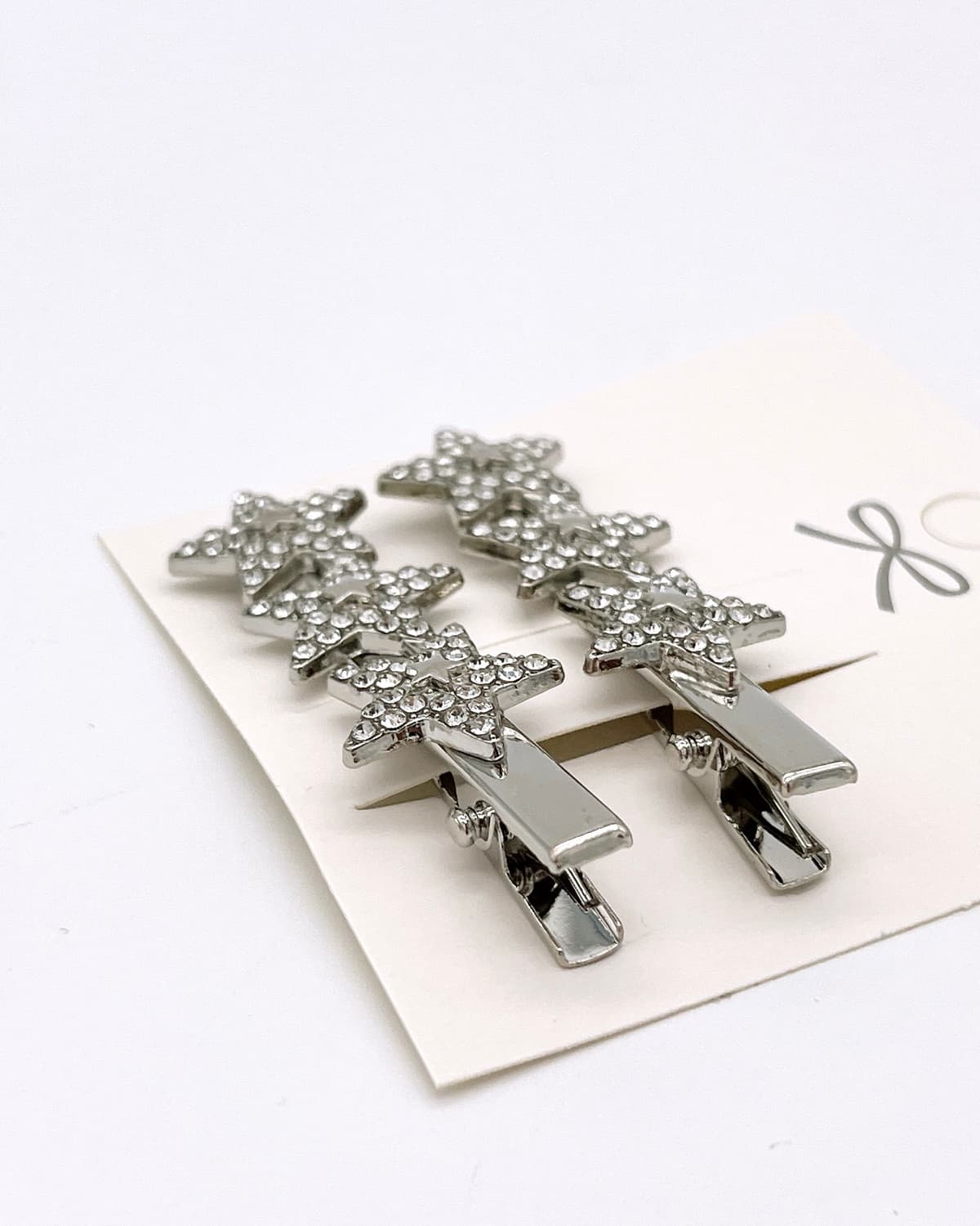 5.5cm Pair of 2 Star Cubic Point Metal Pins - 이미지 4
