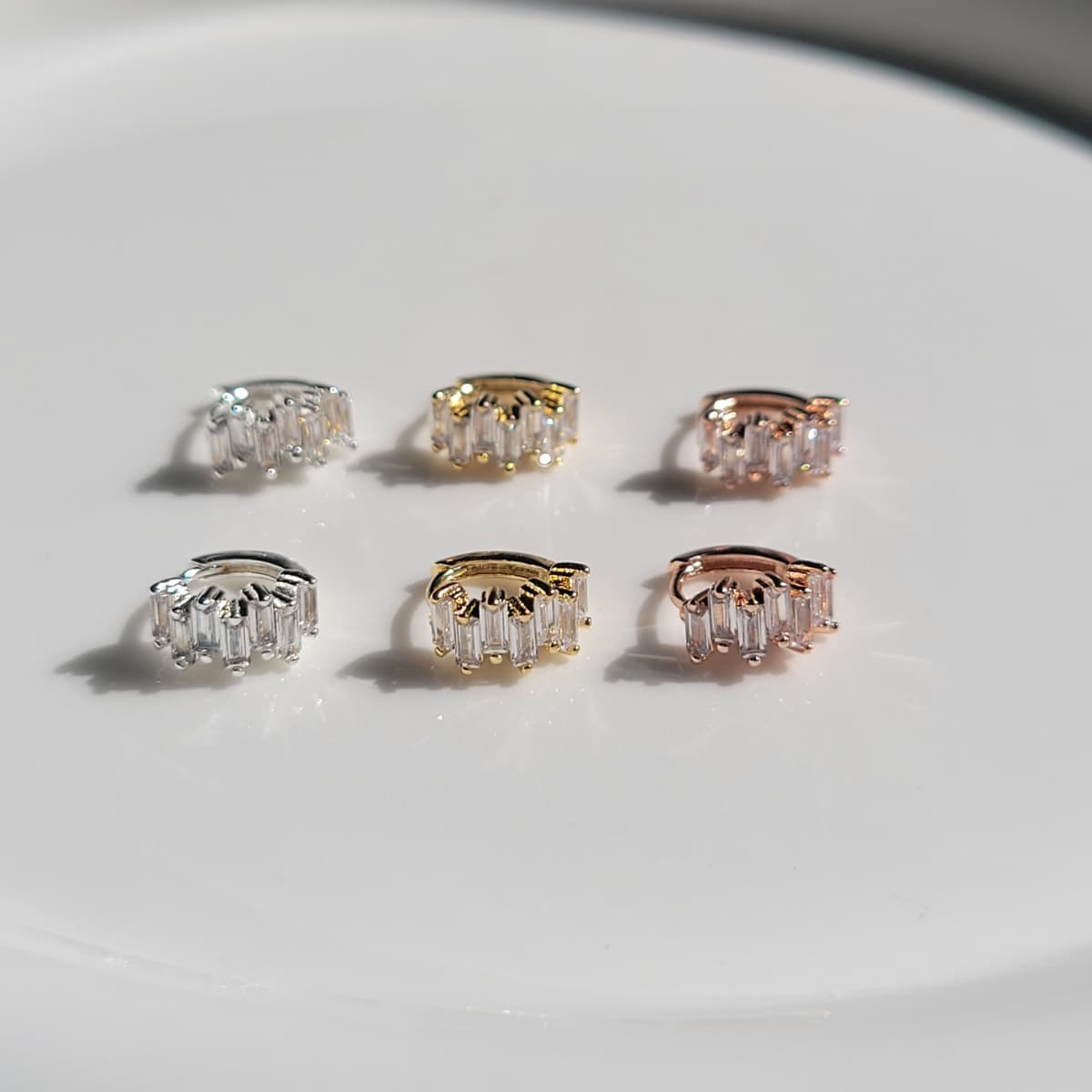 Mini One-Touch Earrings No. 2 - 이미지 1