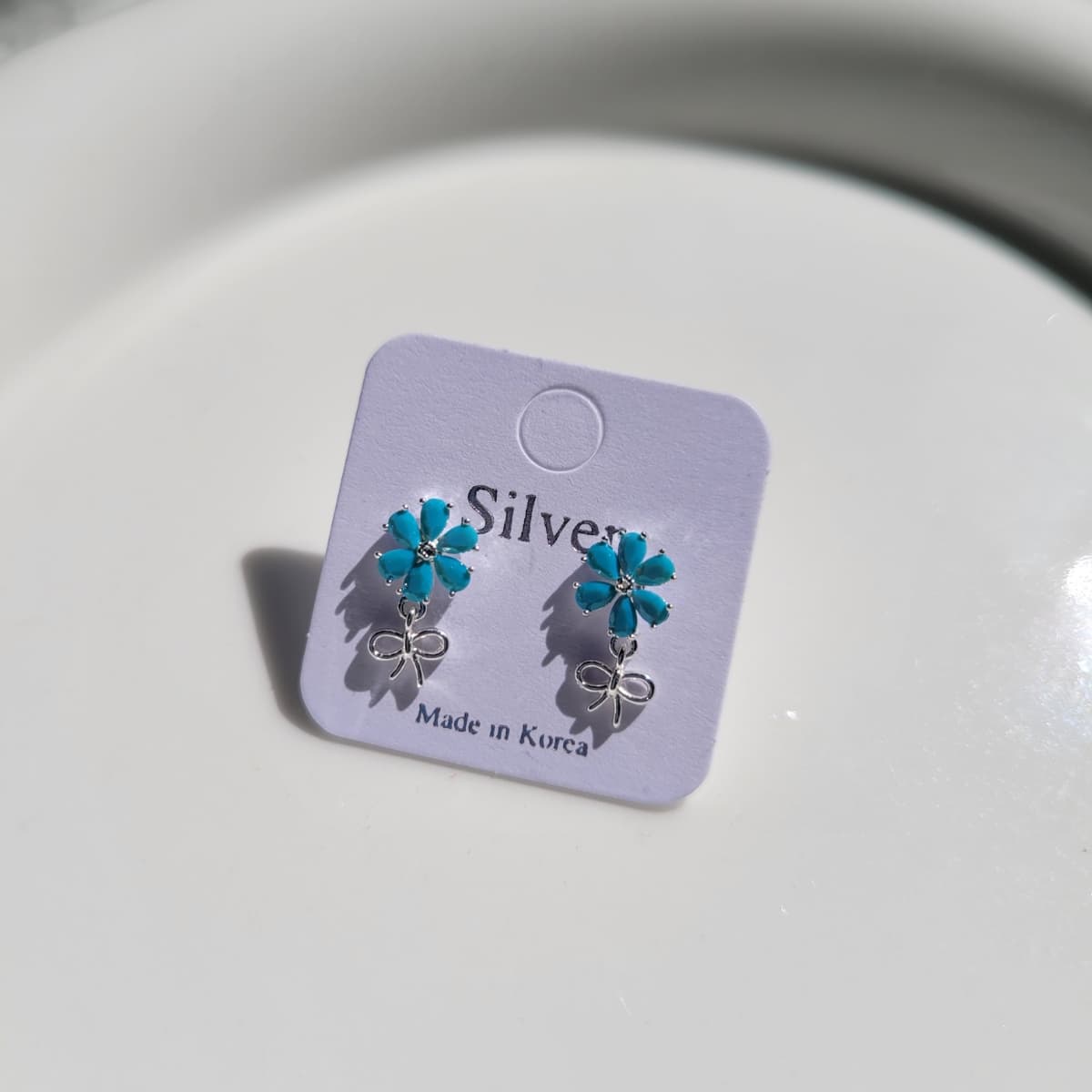 Summer Special Silver Stud Earrings - 이미지 5