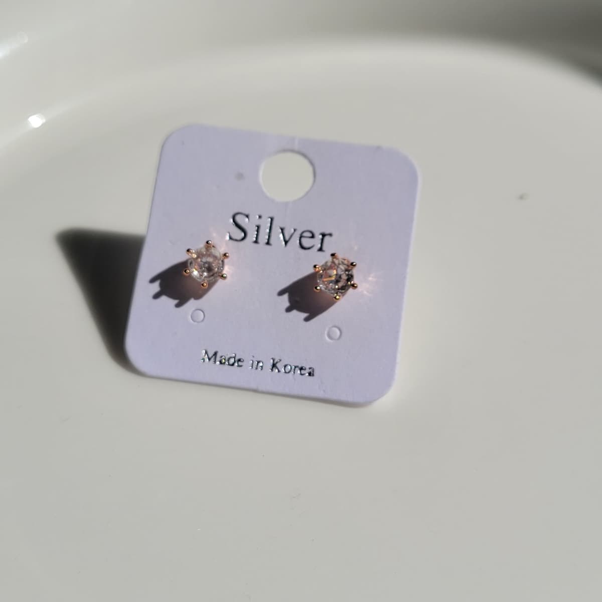 Summer Special Silver Stud Earrings - 이미지 6