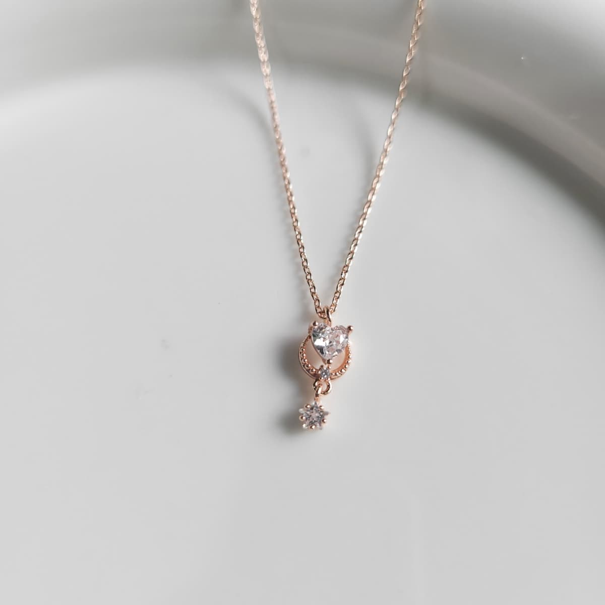 Ring Q Drop Necklace - 이미지 5