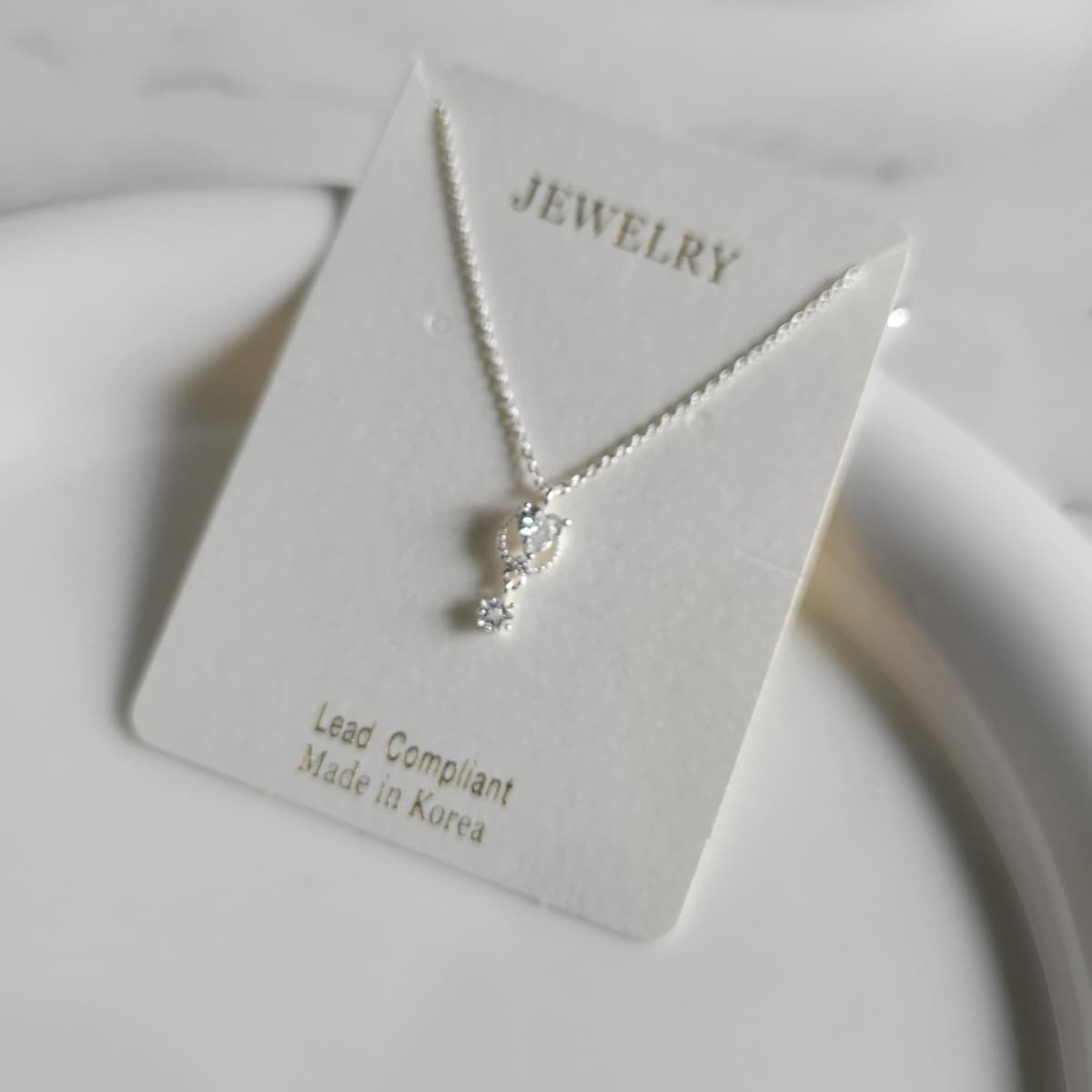 Ring Q Drop Necklace - 이미지 1
