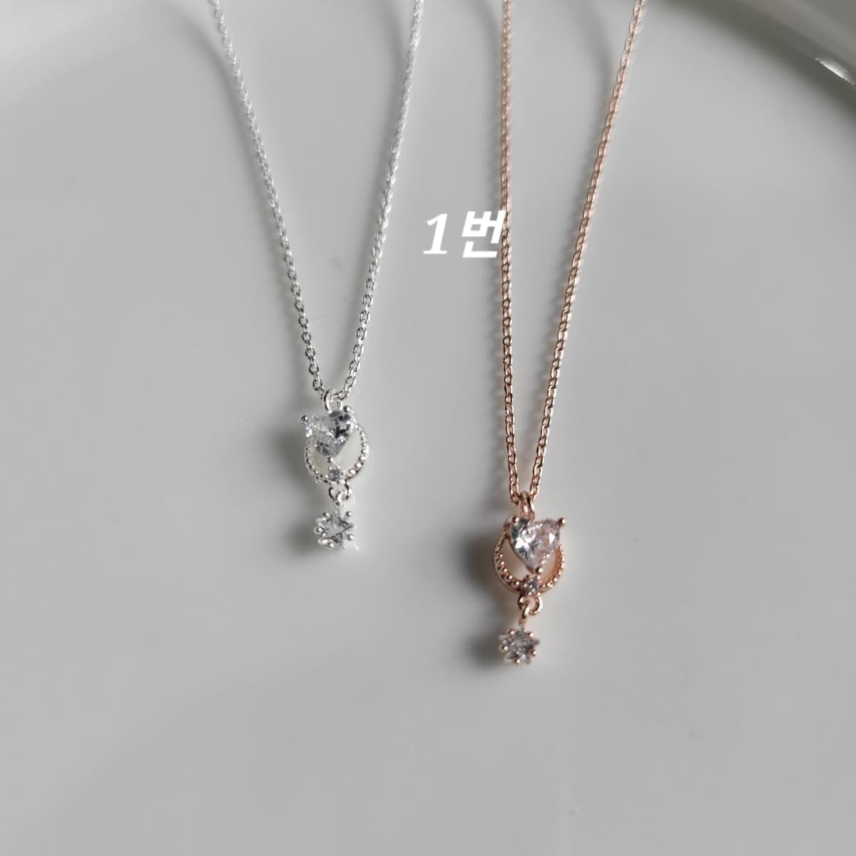 Ring Q Drop Necklace - 이미지 3