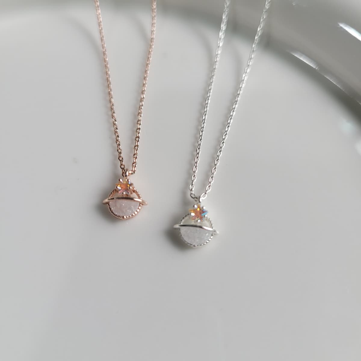 Opal volume necklace - 이미지 3