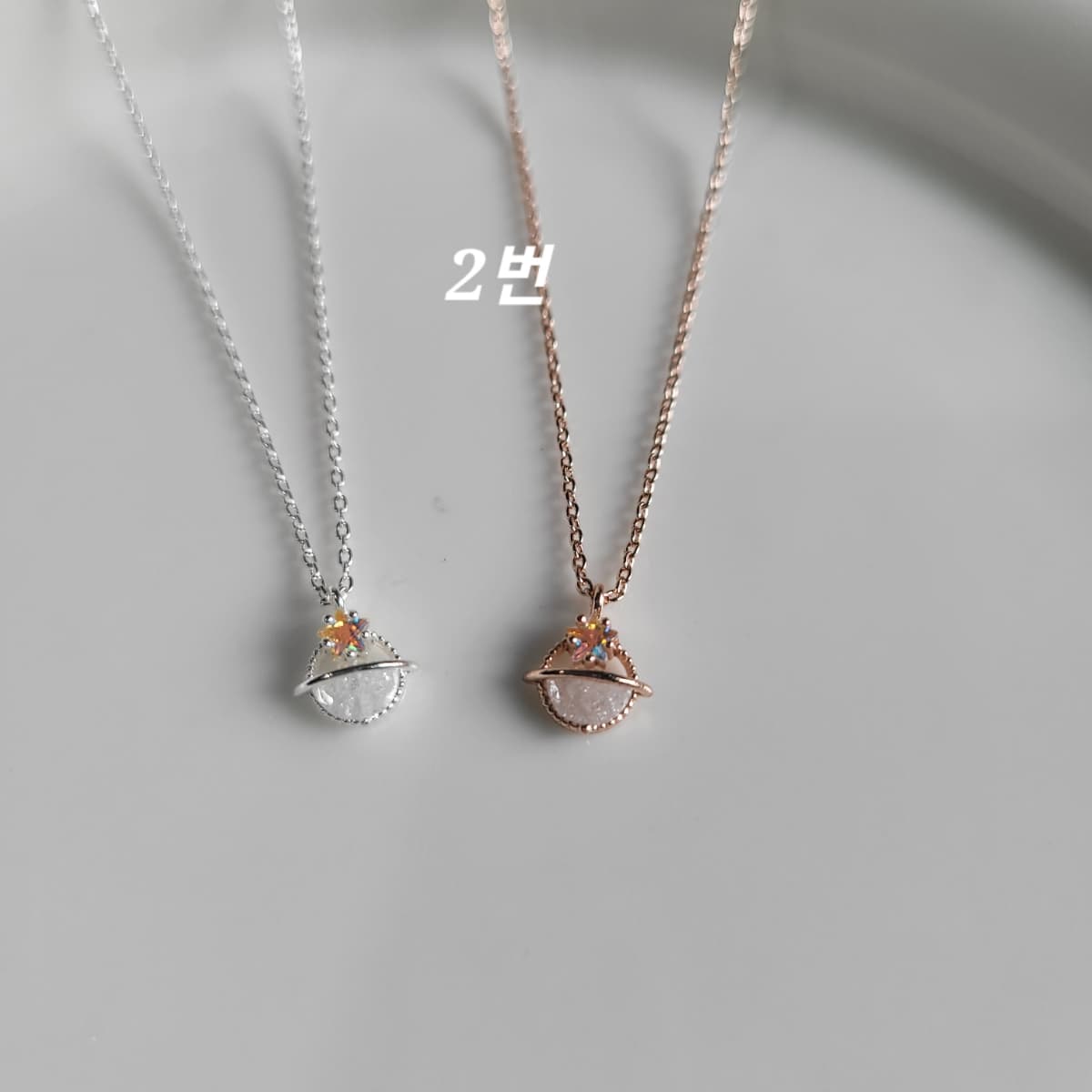 Opal volume necklace - 이미지 5