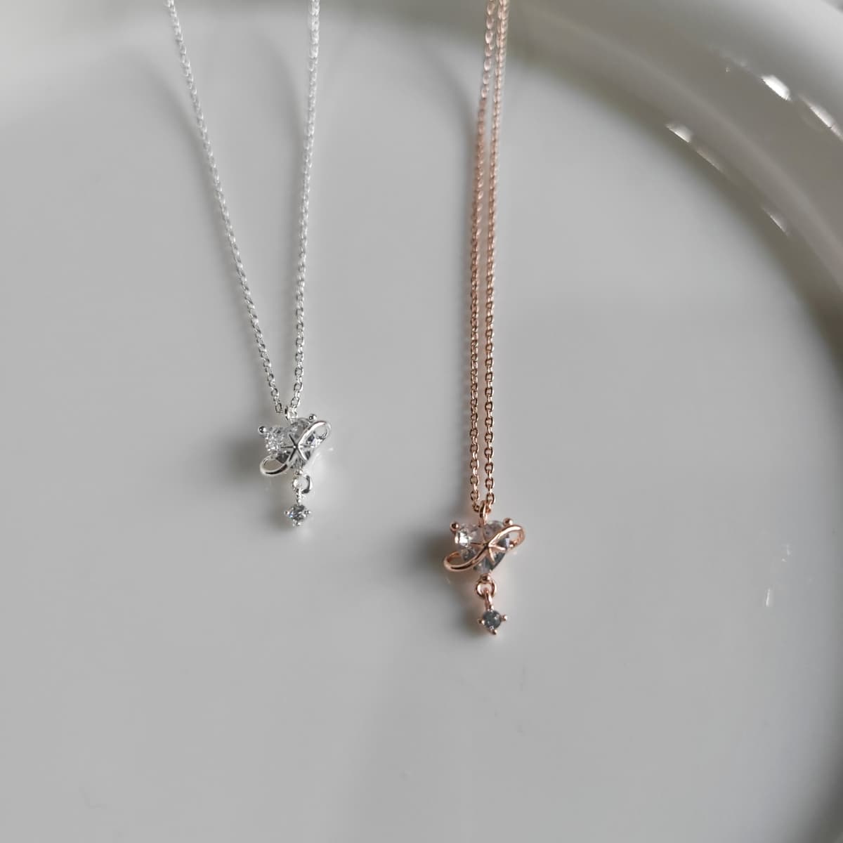 Heart Sundrop Necklace - 이미지 5