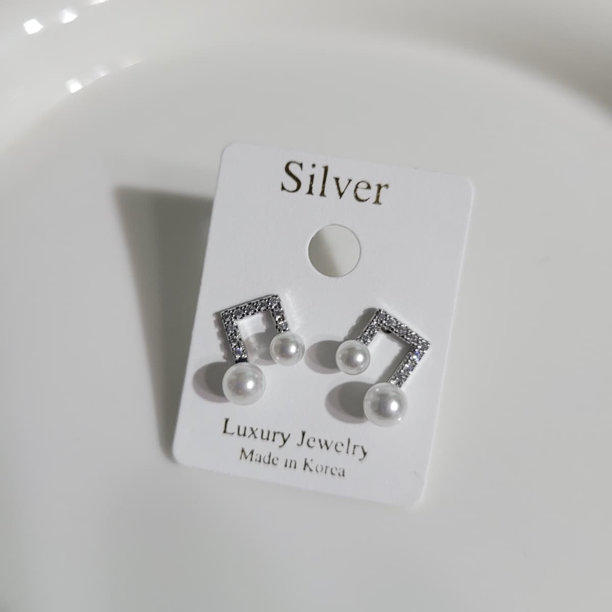 Silver Post Special Price Earrings - 이미지 2