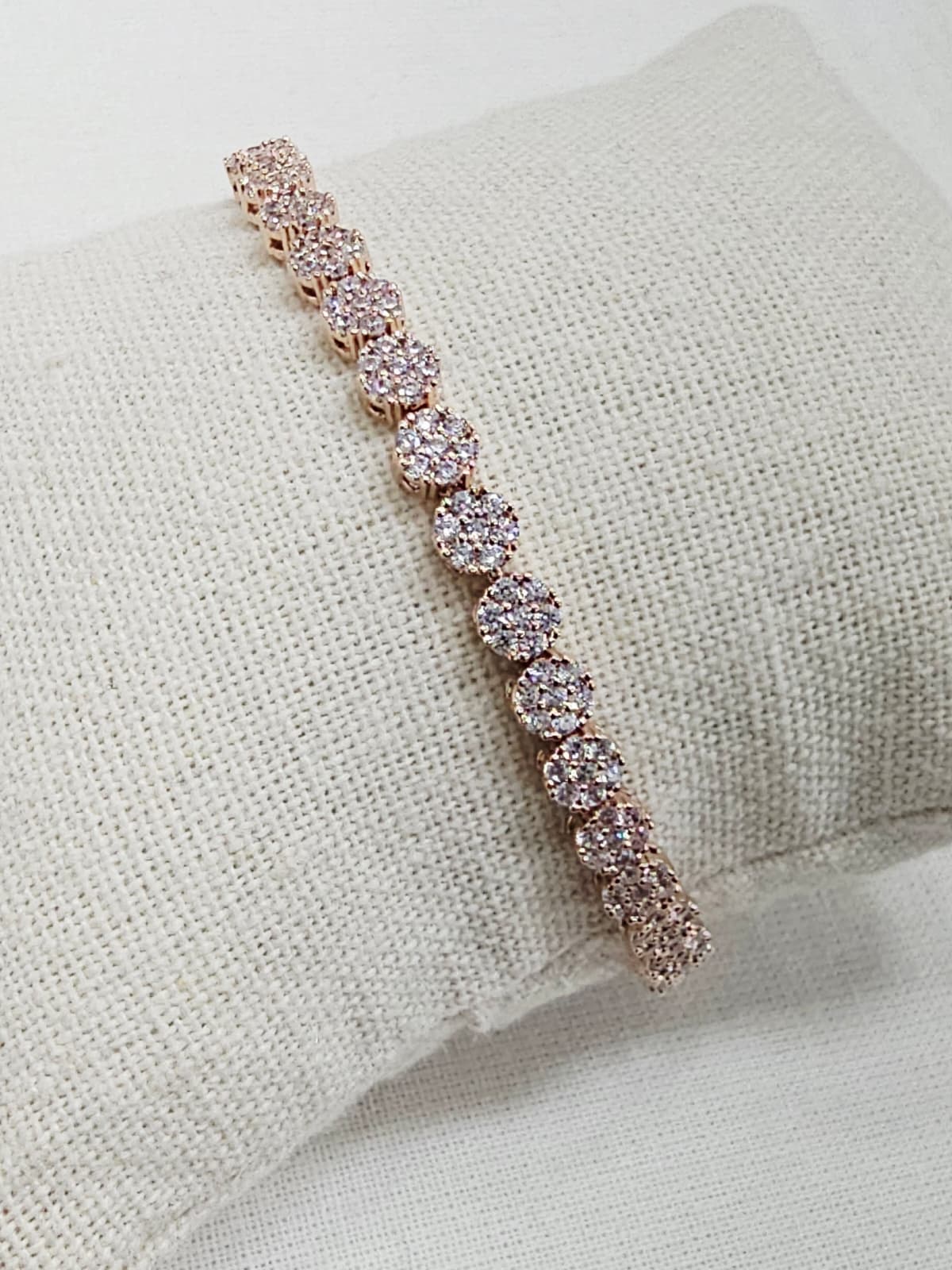 Cubic Flower Tennis Chain Bracelet Fine Cubic Luxury - 이미지 10