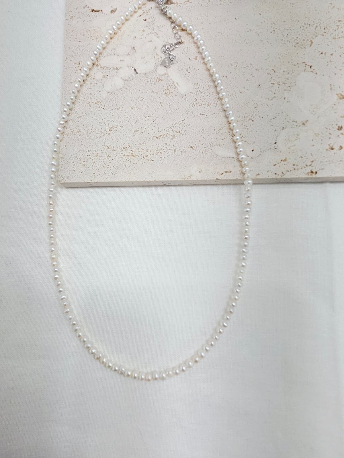 Natural Freshwater Pearl 925 Silver Ornament Freshwater Pearl Necklace 5mm 3mm - 이미지 14