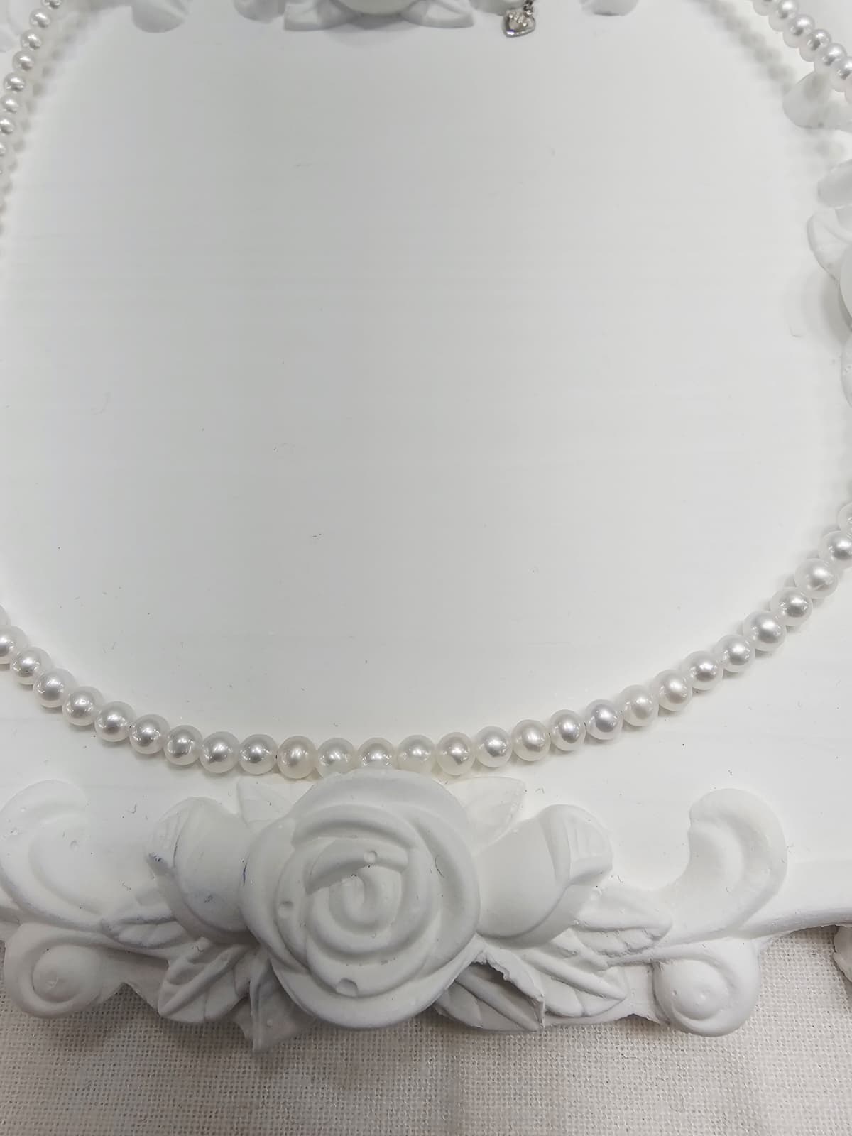 Premium Grade Natural Freshwater Pearl Luxury High Quality 925 Silver Ornament Freshwater Pearl Necklace 4mm - 이미지 9