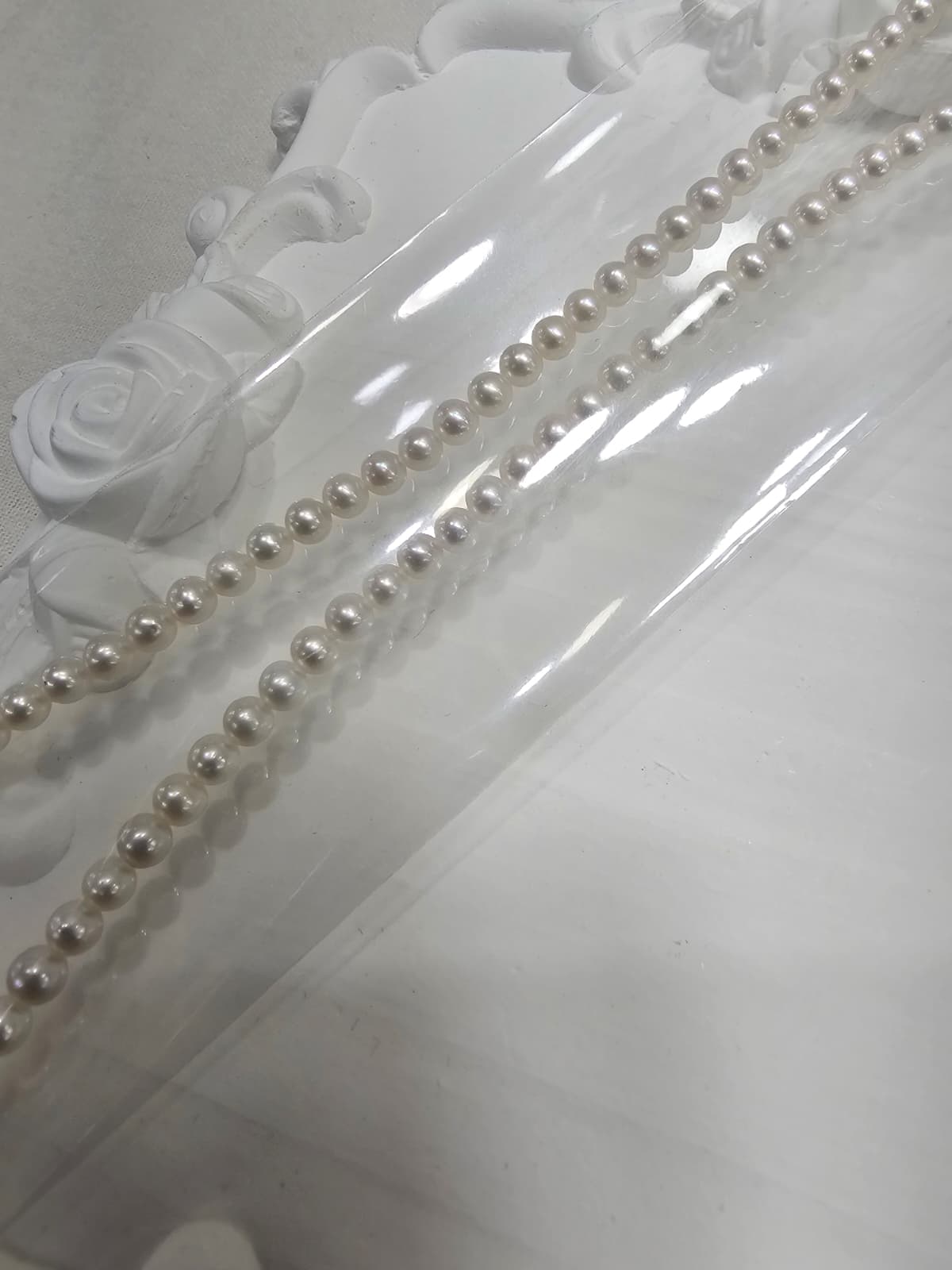Premium Grade Natural Freshwater Pearl Luxury High Quality 925 Silver Ornament Freshwater Pearl Necklace 4mm - 이미지 10