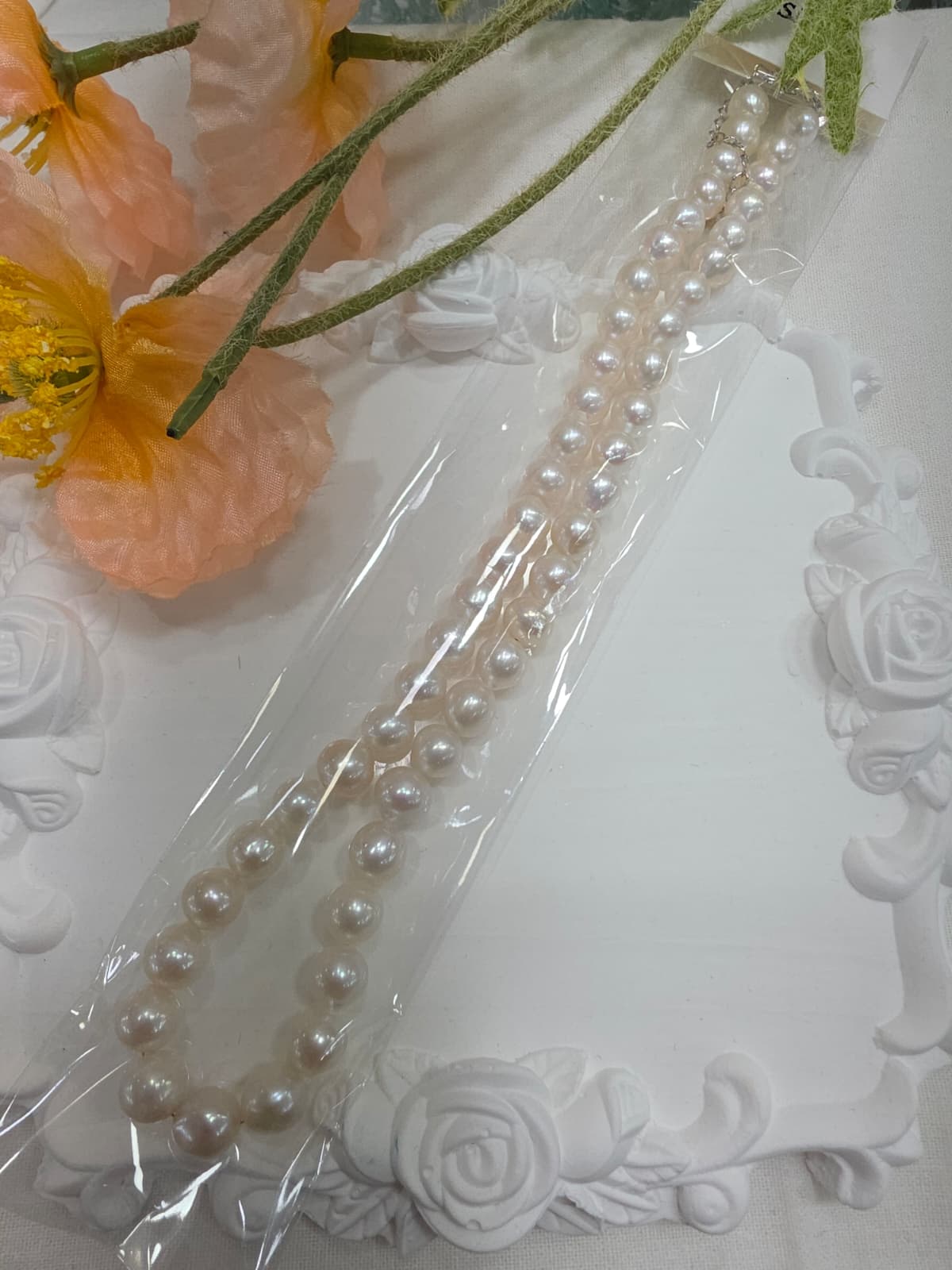 Freshwater Pearl Necklace 7mm/8mm Silver Clasp (Select 1) - 이미지 14
