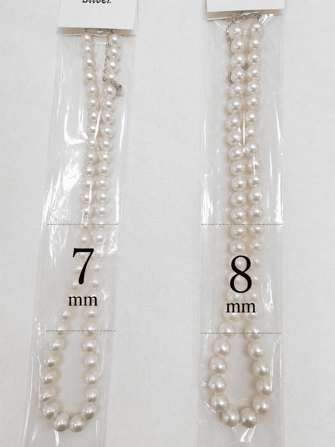 Freshwater Pearl Necklace 7mm/8mm Silver Clasp (Select 1) - 이미지 1