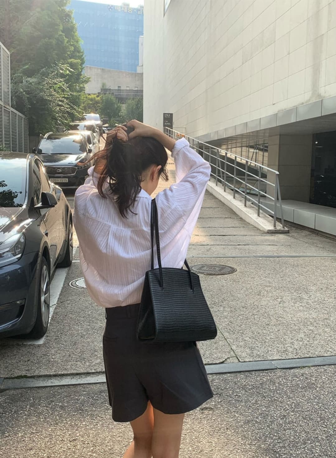 Seersucker Striped Shirt NB (Exclusive, See-through SH - 이미지 5