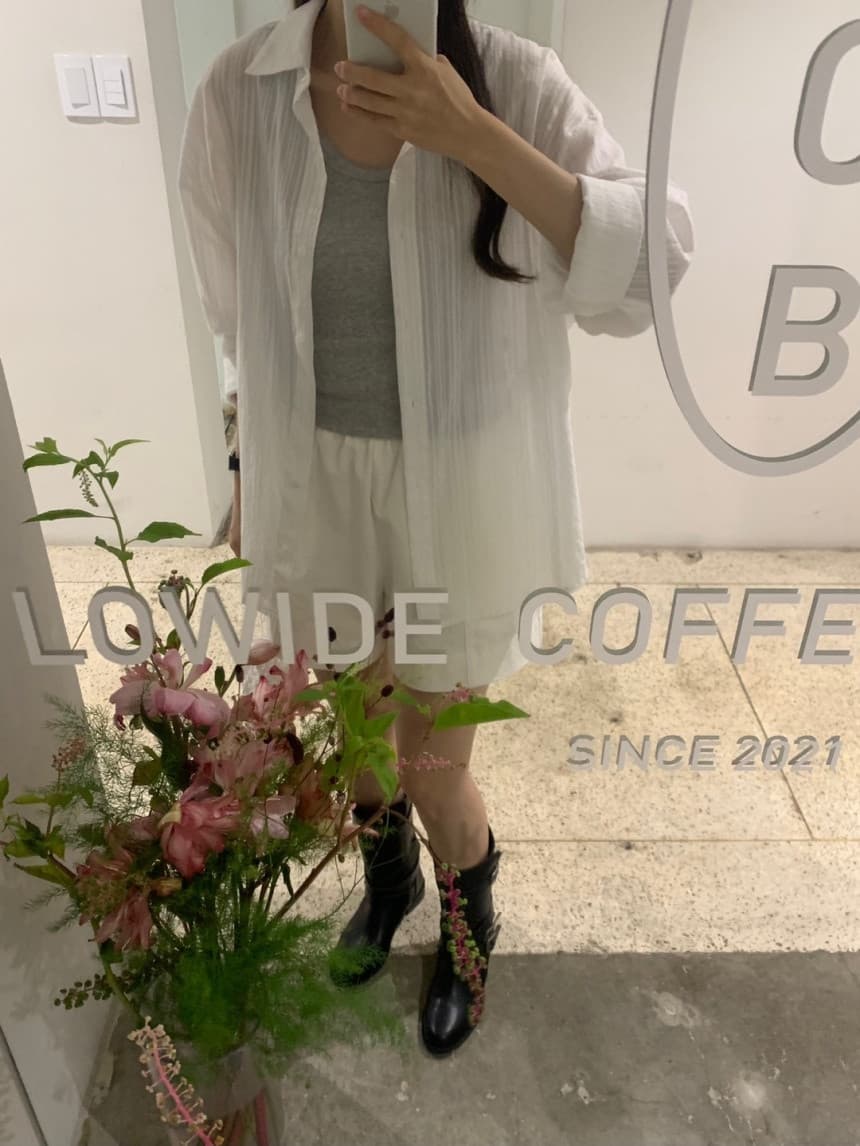 Seersucker Striped Shirt NB (Exclusive, See-through SH - 이미지 14