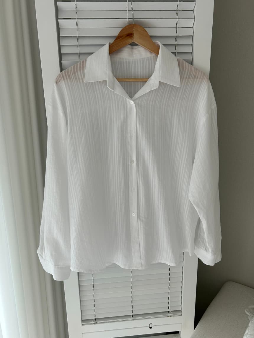 Seersucker Striped Shirt NB (Exclusive, See-through SH - 이미지 17