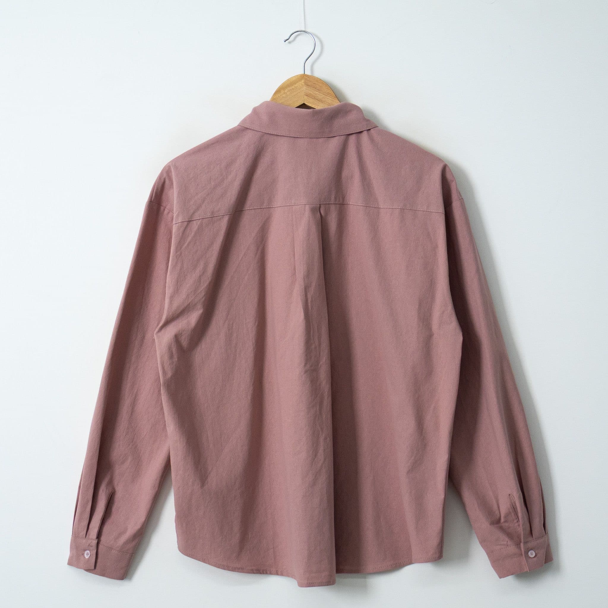 Basic Shirt NB (Oversized Loose Boxy Fit Shirt, Bio Cotton SH - 이미지 17