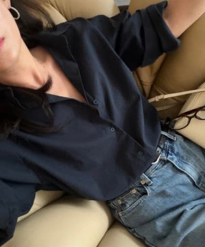 Basic Shirt NB (Oversized Loose Boxy Fit Shirt, Bio Cotton SH