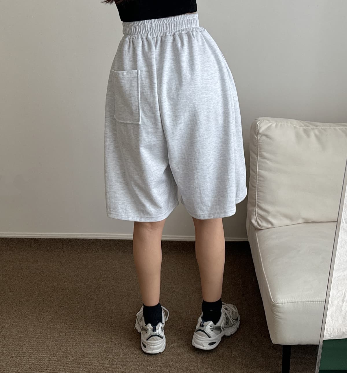 SS Side Pintuck Bermuda Shorts (Unisex, Thick Double-sided, Oversized Fit, Cutouts, Street Style) - 이미지 16