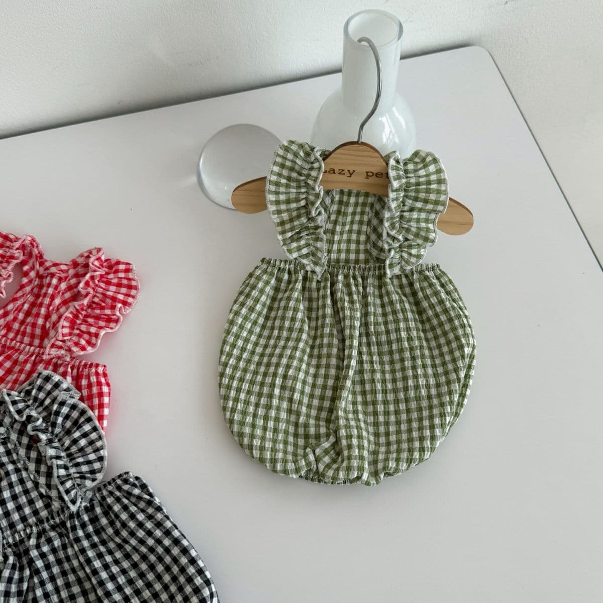 plaid frill sleeveless top - 이미지 10