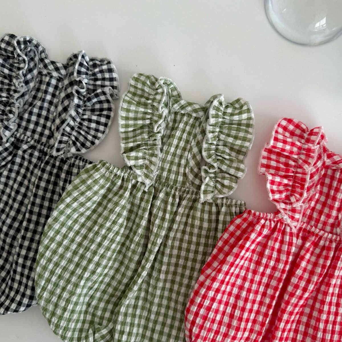 plaid frill sleeveless top - 이미지 6