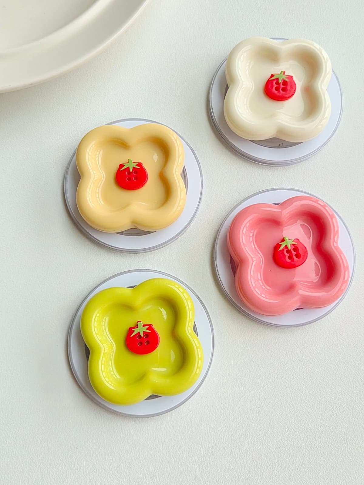 🍀🍅 Clover Button Tomato Button Point Grip Tok MaxSeaf - 이미지 1