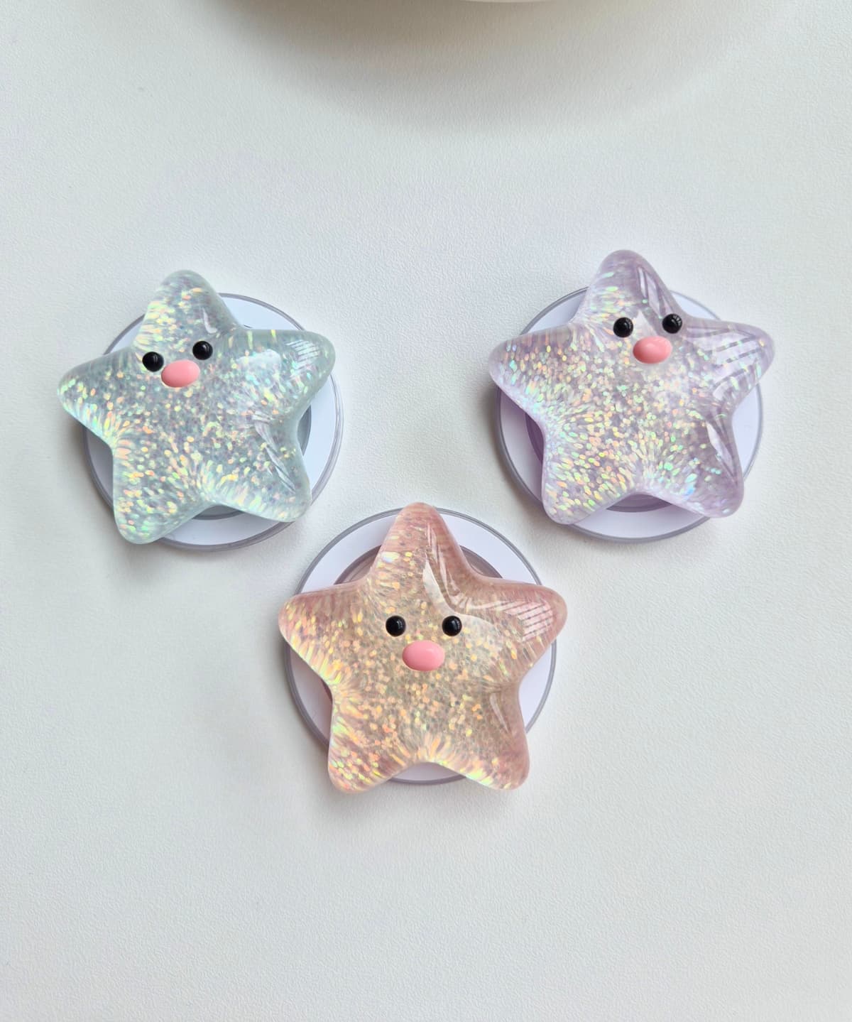 💫 Byeolkongyi Mother-of-Pearl Glitter Wishstone Star Smart Grip Tok - 이미지 5