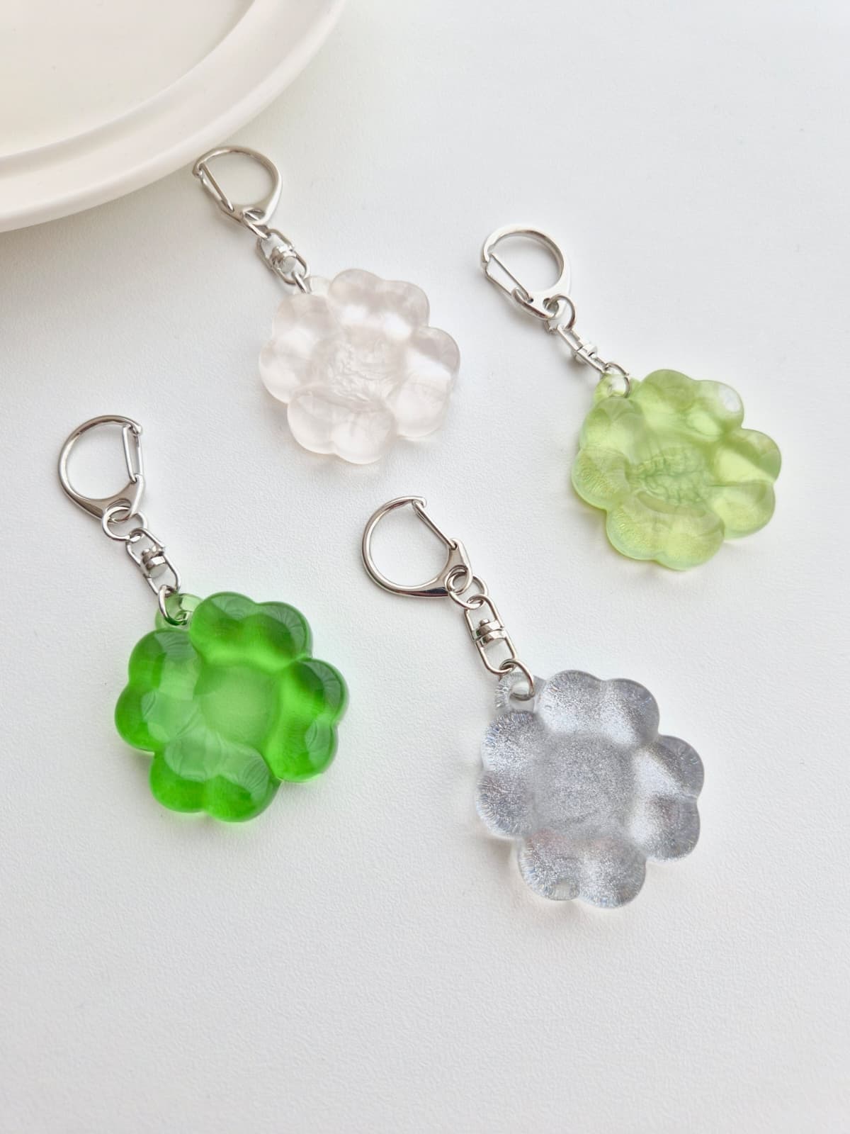 Rub Rub Clover Warrior Stone Keyring, Mental Relaxation and Healing Companion Pebble - 이미지 2