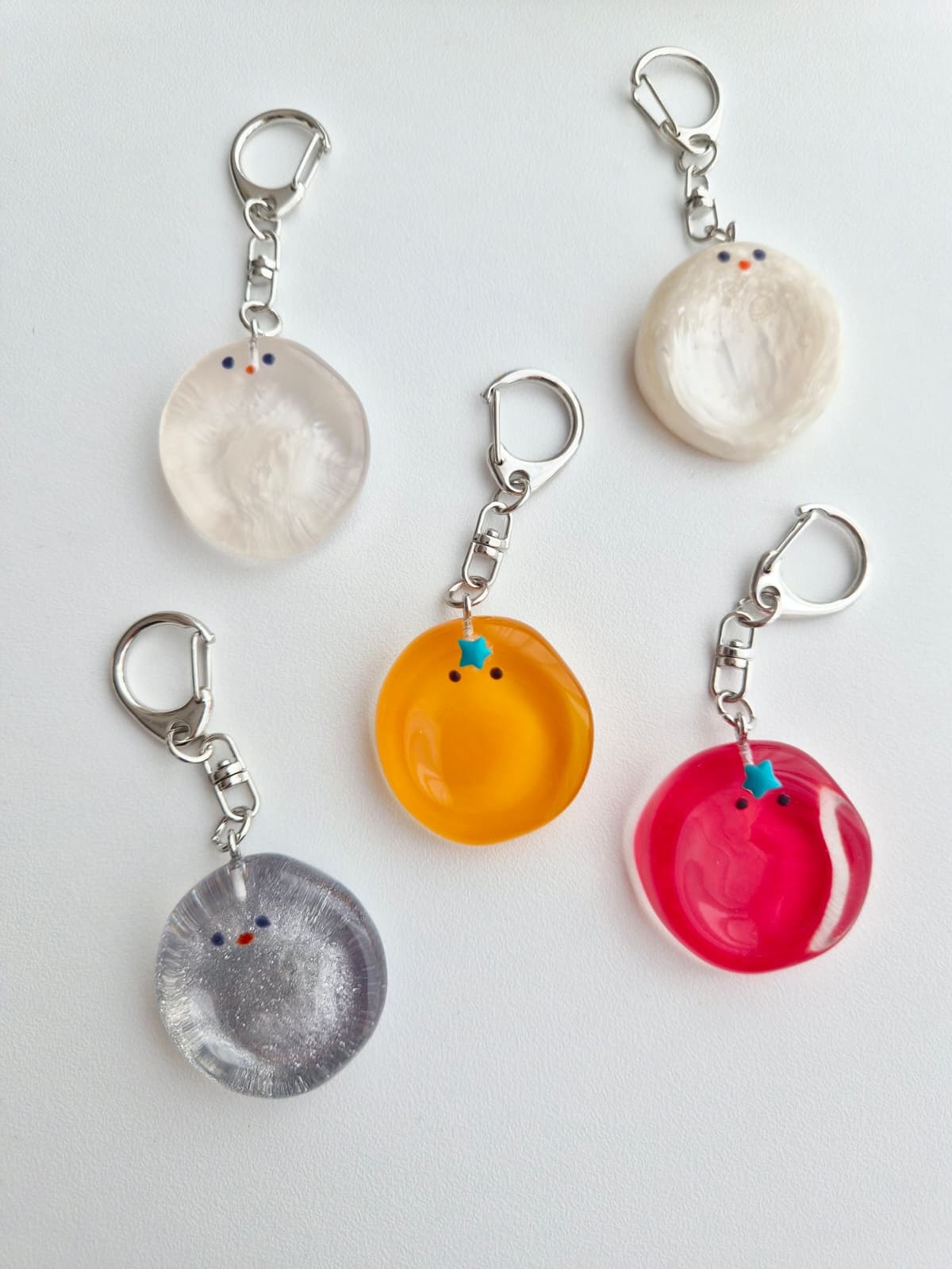 Kongnuni Warrior Stone Keyring Tomato Tangerine Pebble - 이미지 7