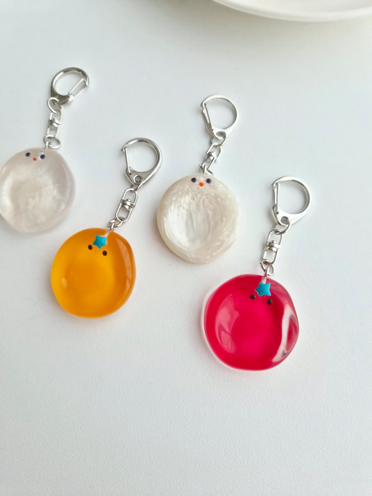 Kongnuni Warrior Stone Keyring Tomato Tangerine Pebble - 이미지 6