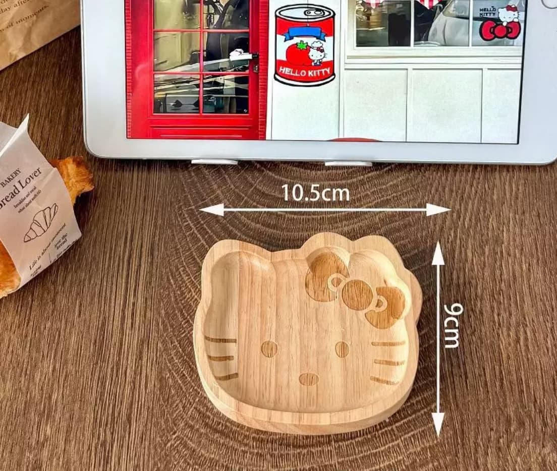미피 키티 우드 트레이 접시 - 이미지 5