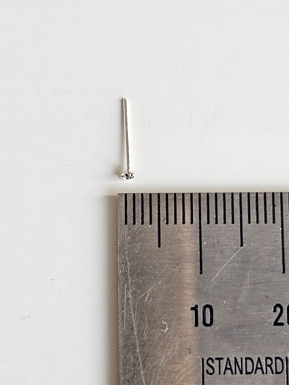 Silver 925 Mini One Cubic Nose Piercing Silver Piercing - 이미지 13