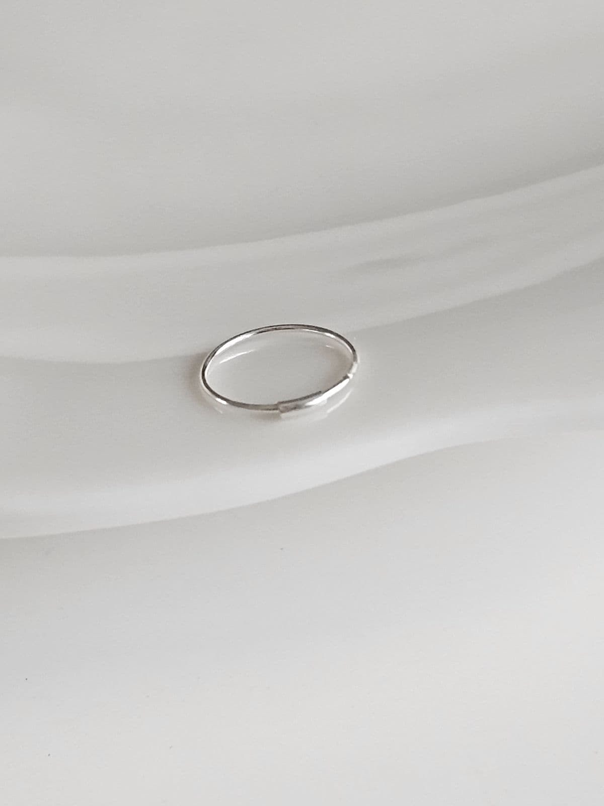 Silver 925 Simple Ring Nose Piercing Silver Piercing - 이미지 2