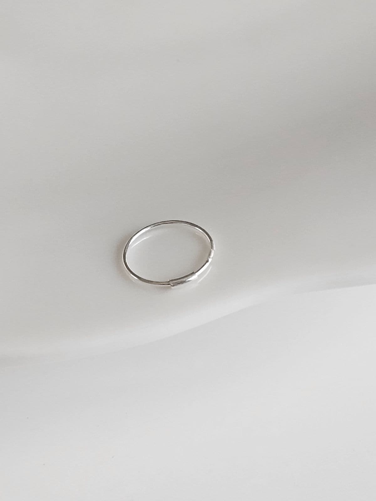 Silver 925 Simple Ring Nose Piercing Silver Piercing - 이미지 3