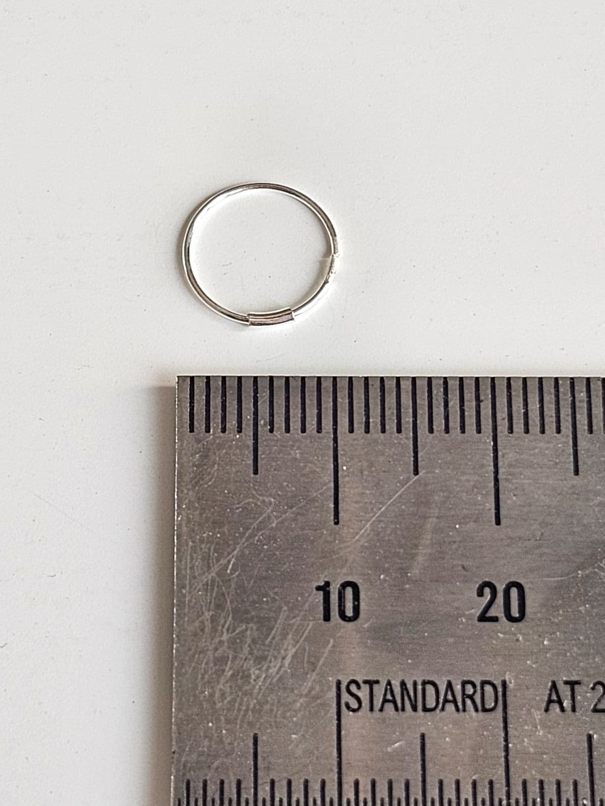 Silver 925 Simple Ring Nose Piercing Silver Piercing - 이미지 4