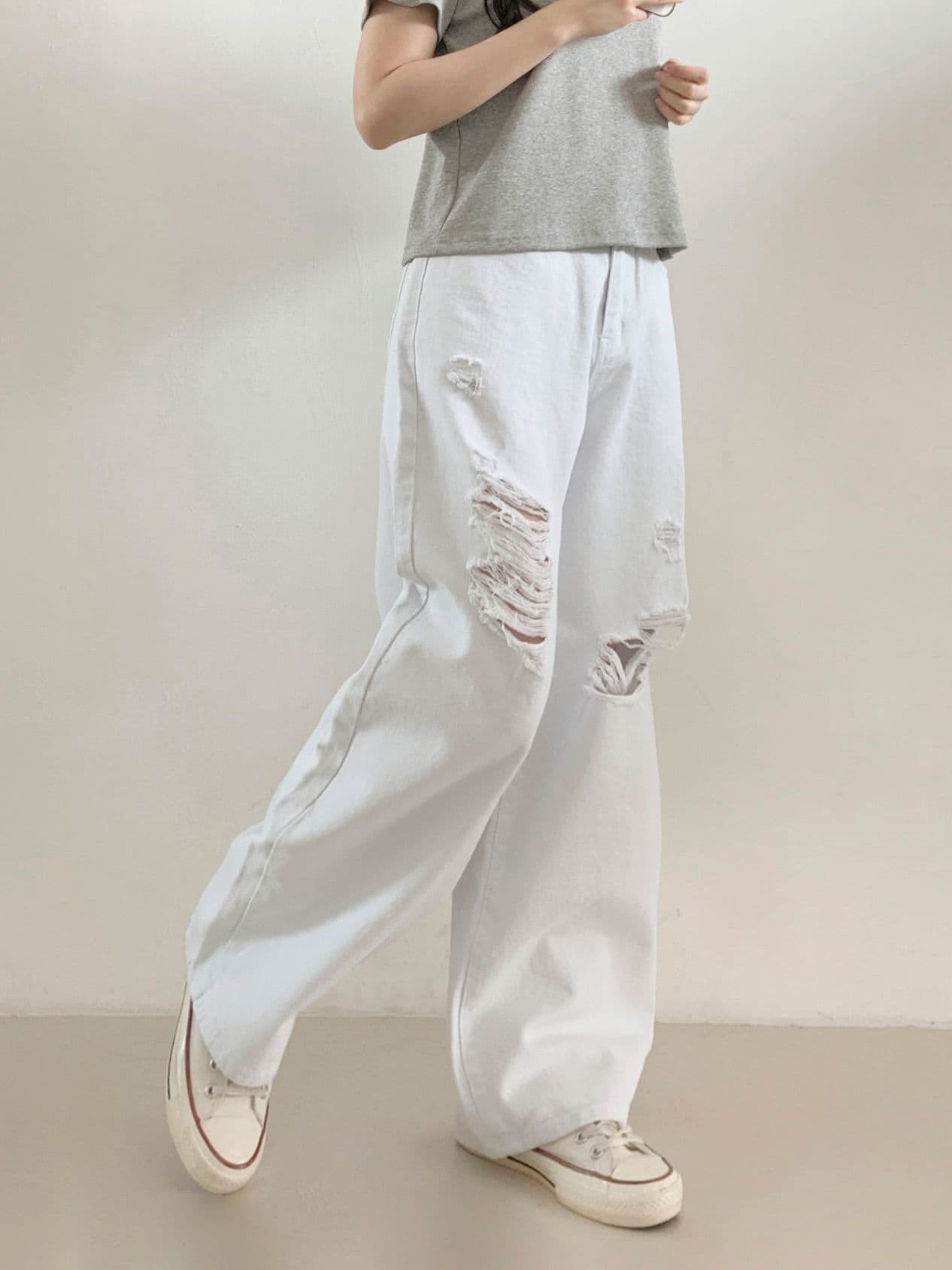 898 Cotton Vintage Curve Pants - 이미지 10