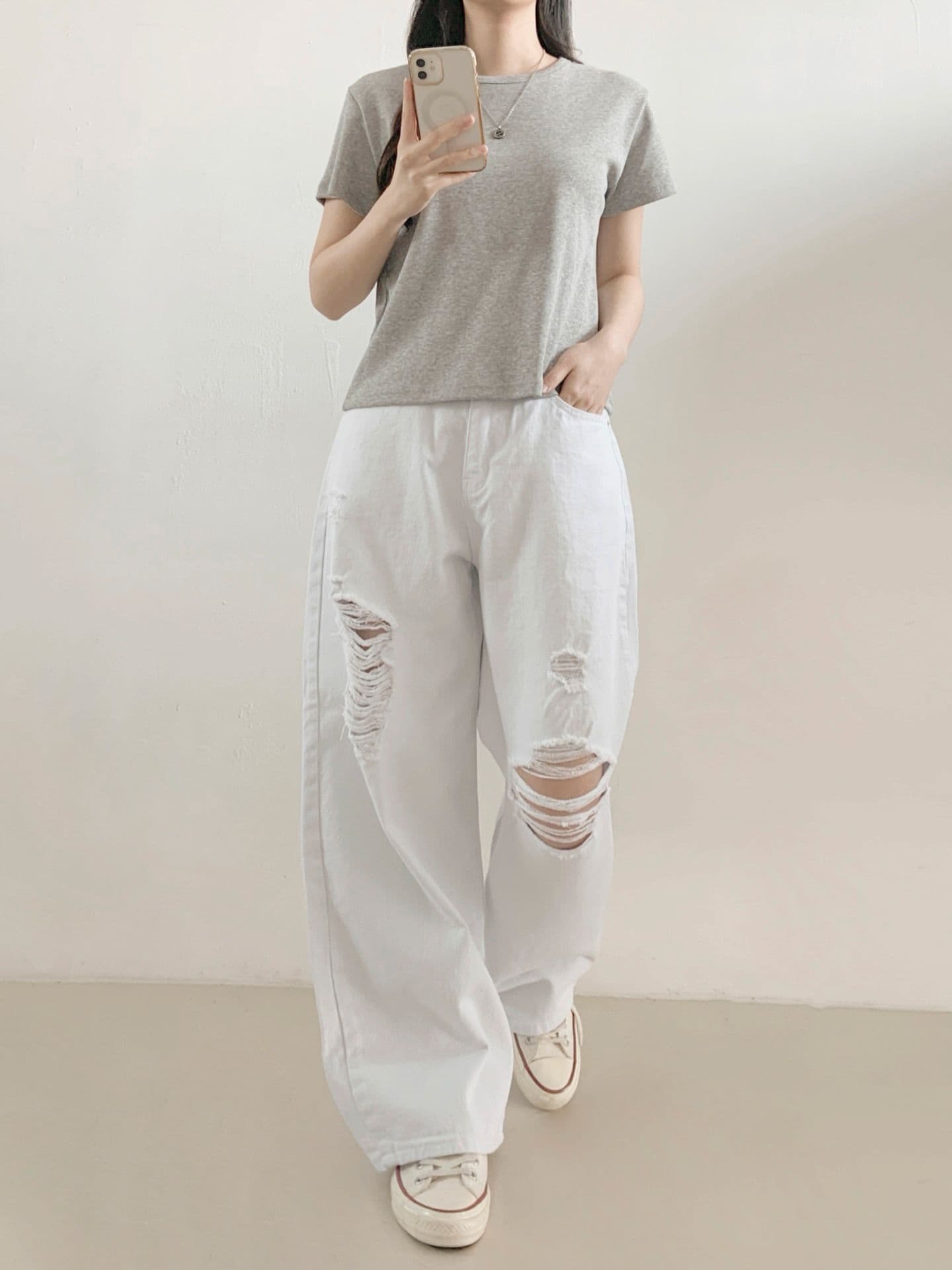898 Cotton Vintage Curve Pants - 이미지 5