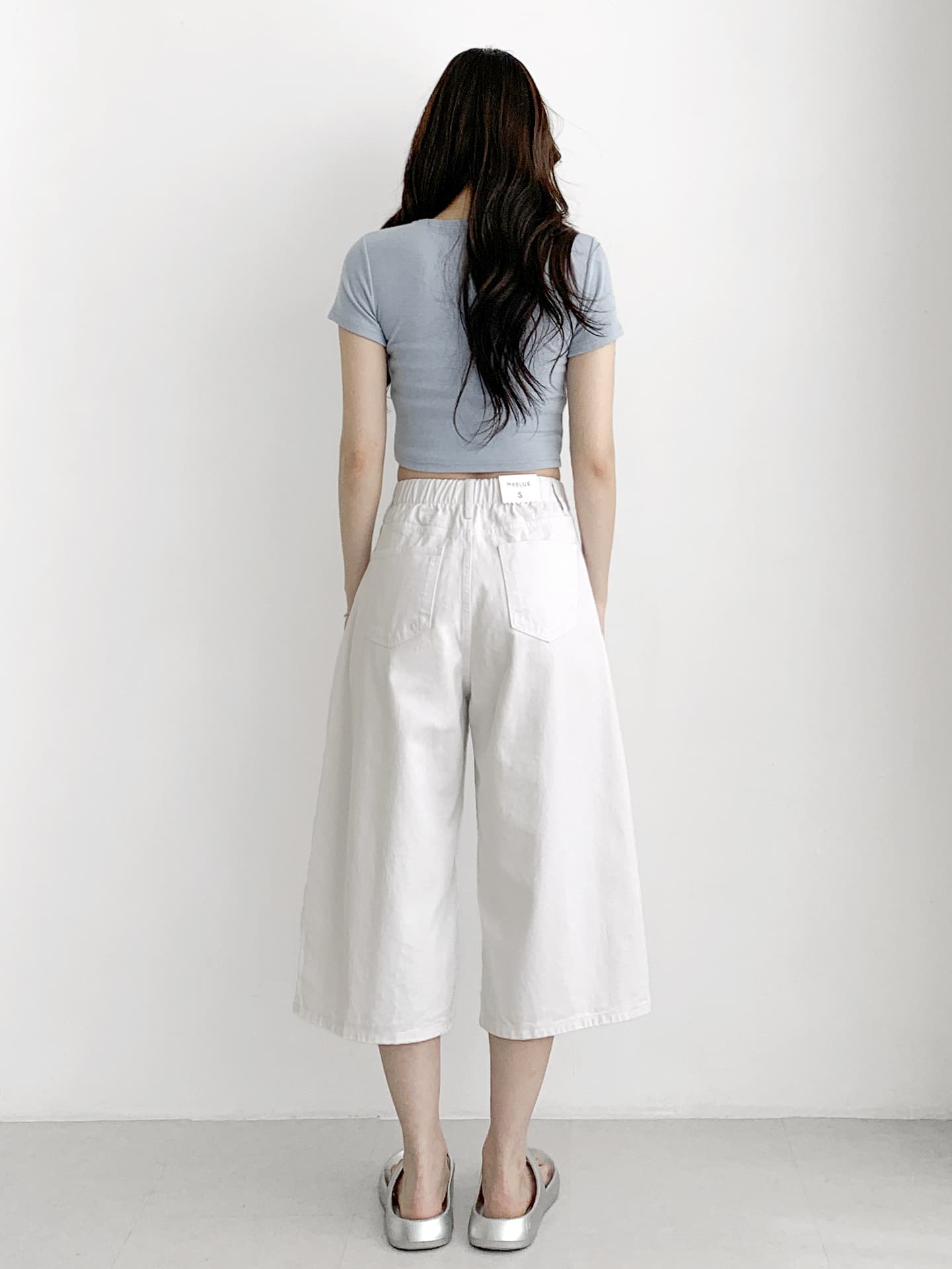 917 Back Band Easy Curve 3/4 Pants - 이미지 9
