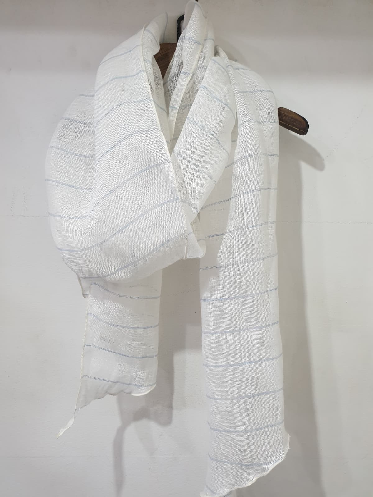 Luxury Mascarf Linen Striped Scarf Muffler Mascarf Linen Scarf - 이미지 12