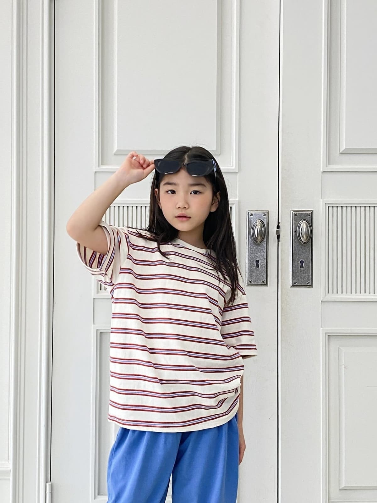 Zer Closed Striped Tee - 이미지 12